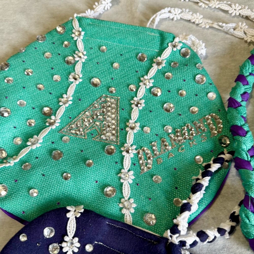 Diamondbacks rhinestone baseball purse